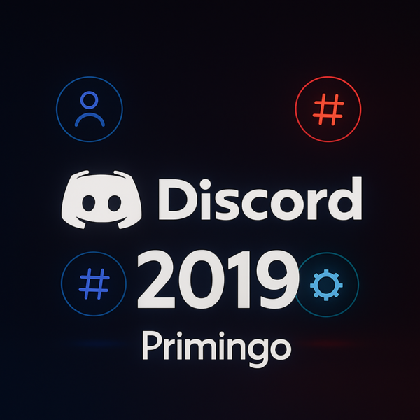 Verified Discord 2019 account product image showing full access, email and phone verification, and instant delivery.