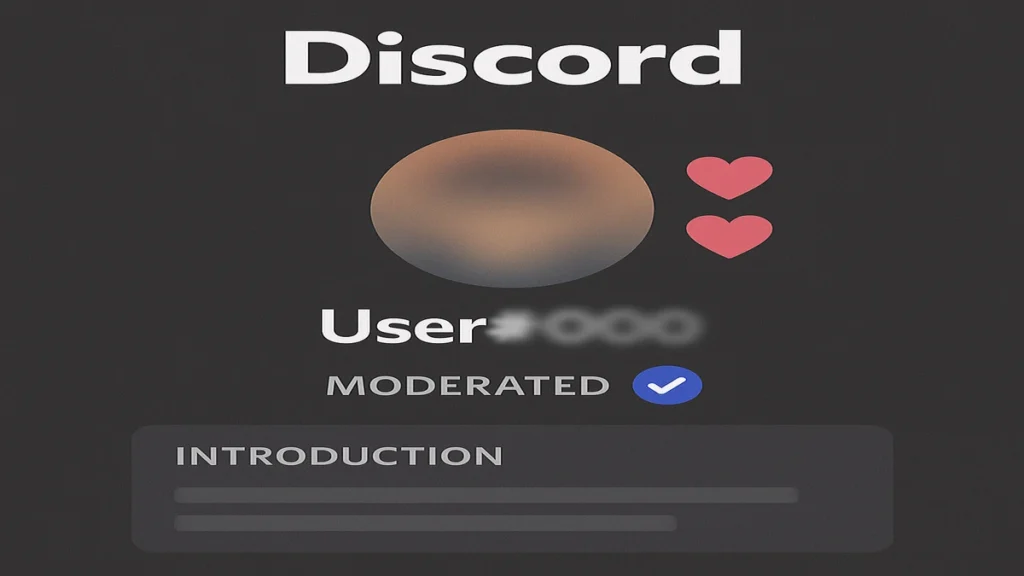 Anonymous Discord Profile for Dating