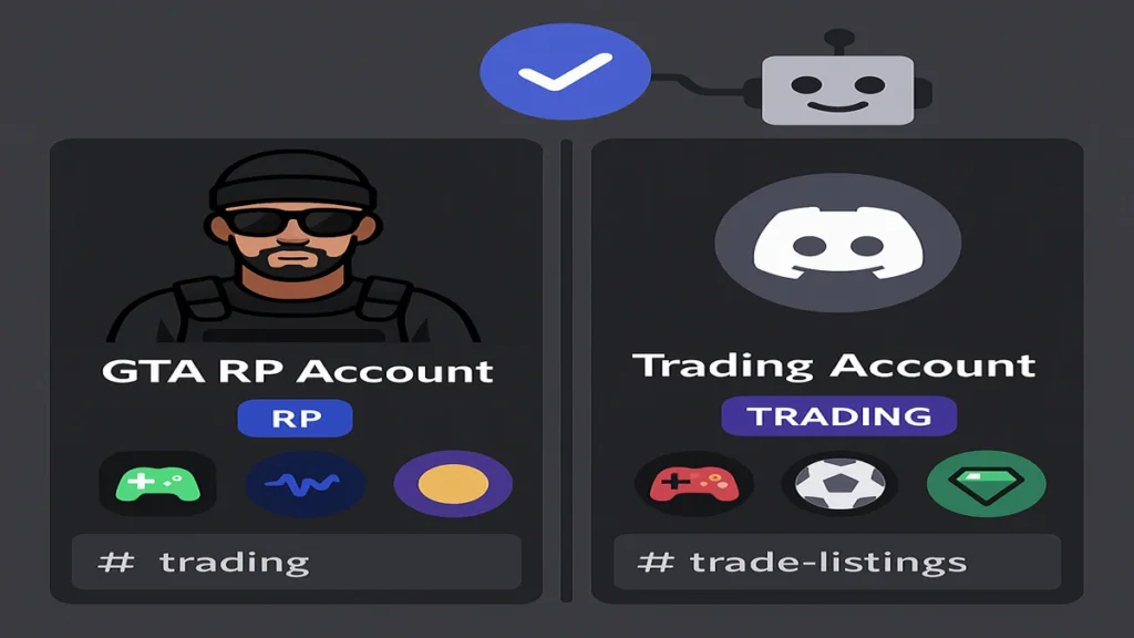 GTA RP vs Trading Account on Discord