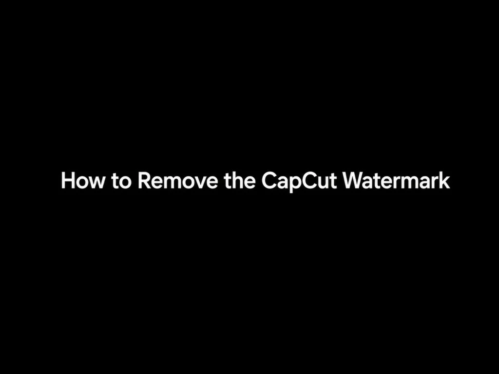 How to Remove the CapCut Watermark: Free and Pro Methods