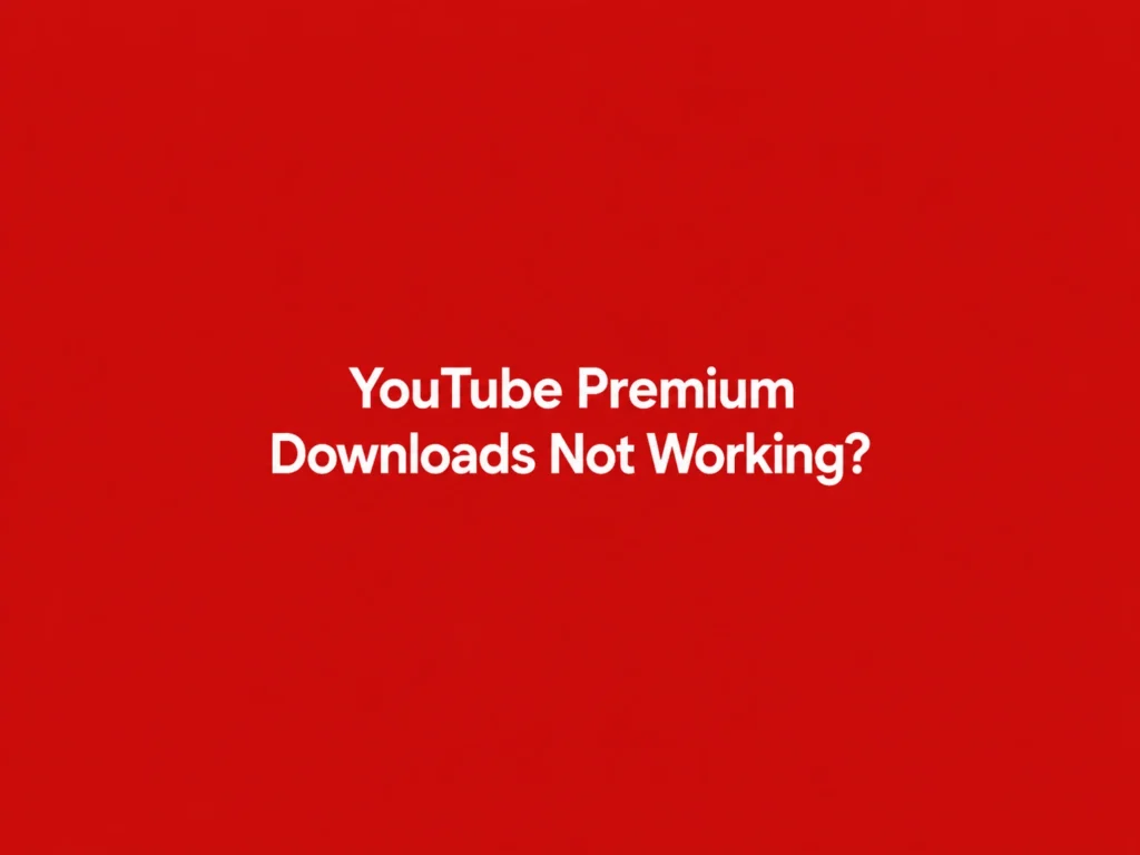 YouTube Premium Downloads Not Working? How to Fix Offline Videos