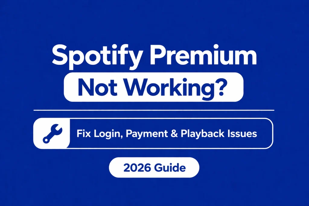 Spotify Premium Not Working? Fix Login, Payment & Playback Issues (2026 Guide)
