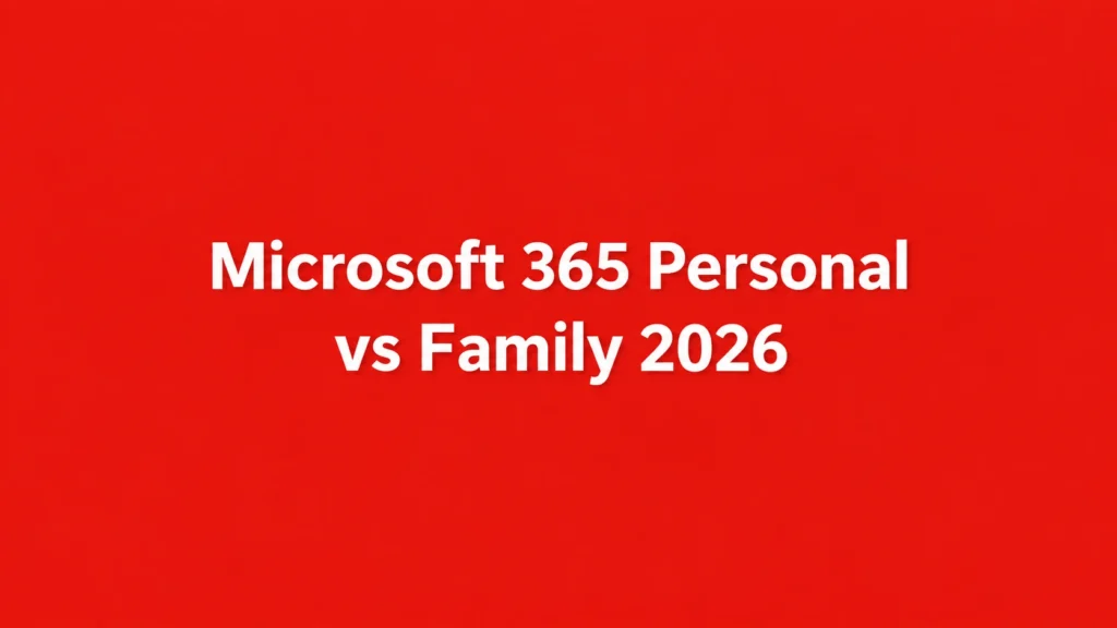 Microsoft 365 Personal vs Family 2026 comparison - Primingo