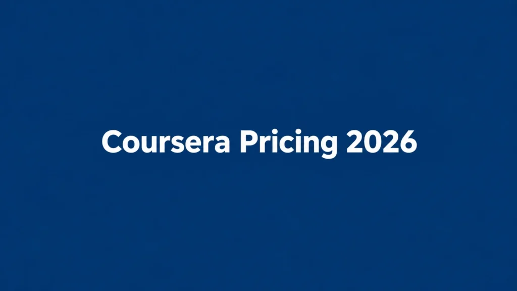Coursera Pricing 2026: Plans, Costs & Best Value